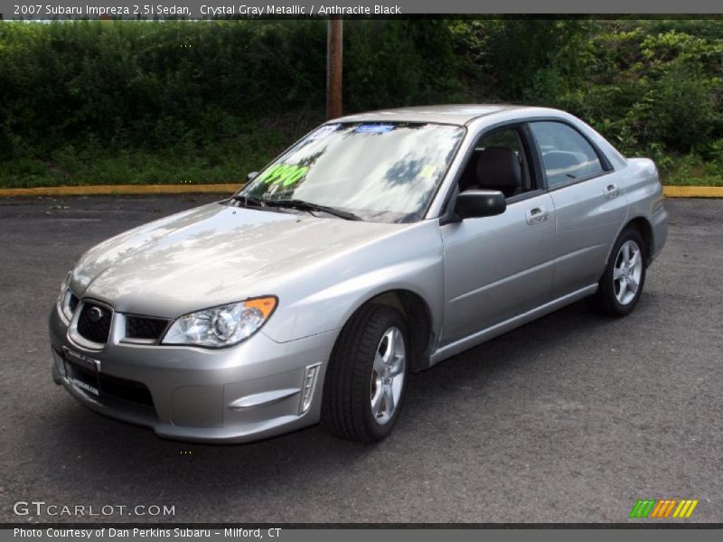 Crystal Gray Metallic / Anthracite Black 2007 Subaru Impreza 2.5i Sedan