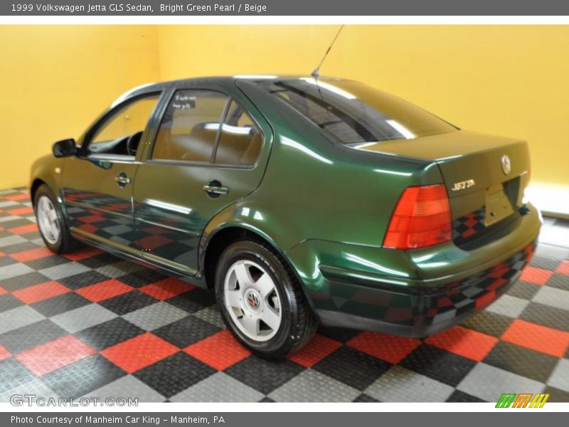 Bright Green Pearl / Beige 1999 Volkswagen Jetta GLS Sedan