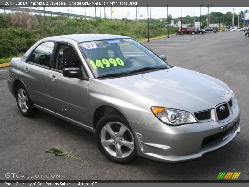 Crystal Gray Metallic / Anthracite Black 2007 Subaru Impreza 2.5i Sedan