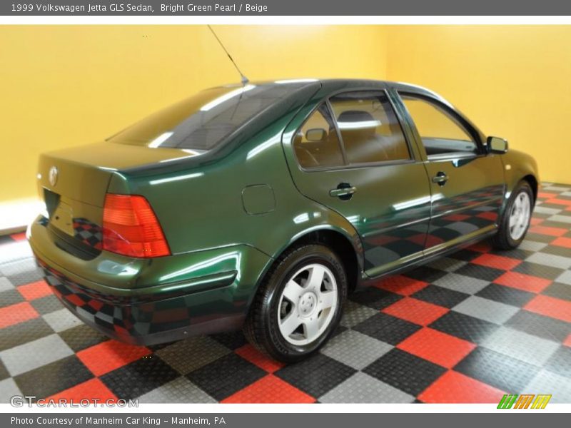 Bright Green Pearl / Beige 1999 Volkswagen Jetta GLS Sedan