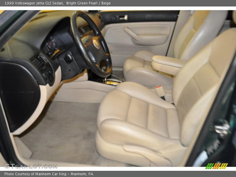 Bright Green Pearl / Beige 1999 Volkswagen Jetta GLS Sedan