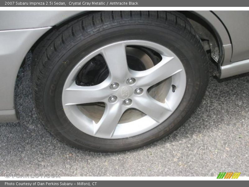 Crystal Gray Metallic / Anthracite Black 2007 Subaru Impreza 2.5i Sedan
