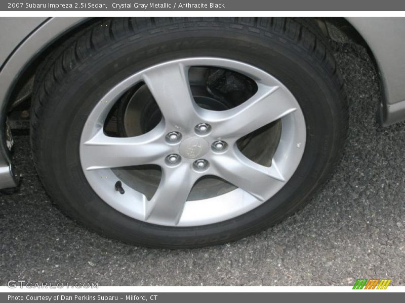 Crystal Gray Metallic / Anthracite Black 2007 Subaru Impreza 2.5i Sedan