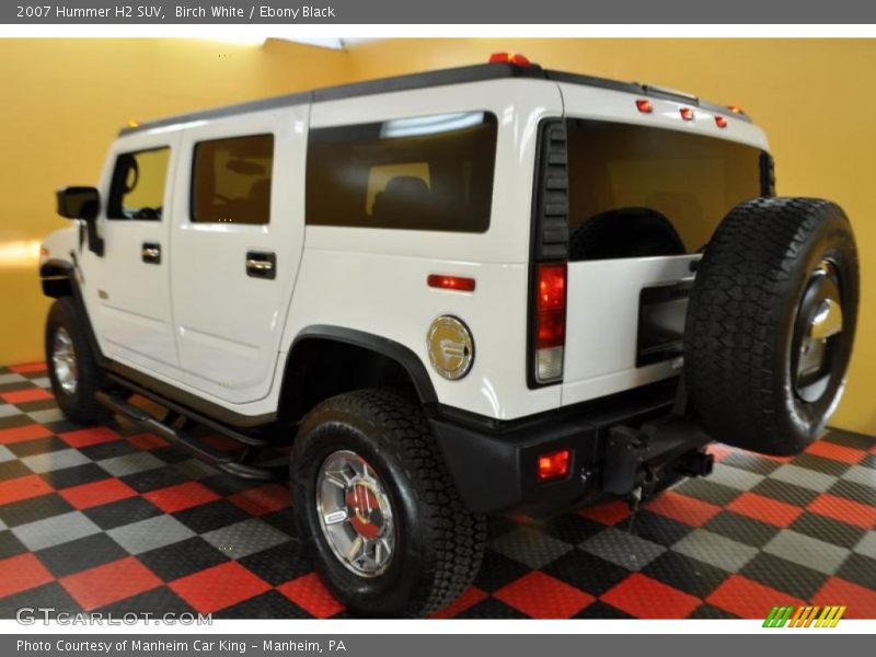 Birch White / Ebony Black 2007 Hummer H2 SUV
