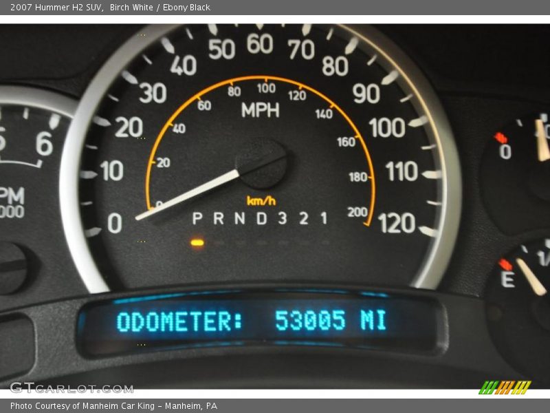 Birch White / Ebony Black 2007 Hummer H2 SUV