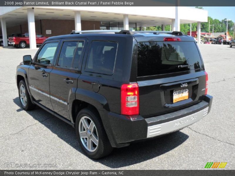 Brilliant Black Crystal Pearl / Pastel Pebble Beige 2008 Jeep Patriot Limited