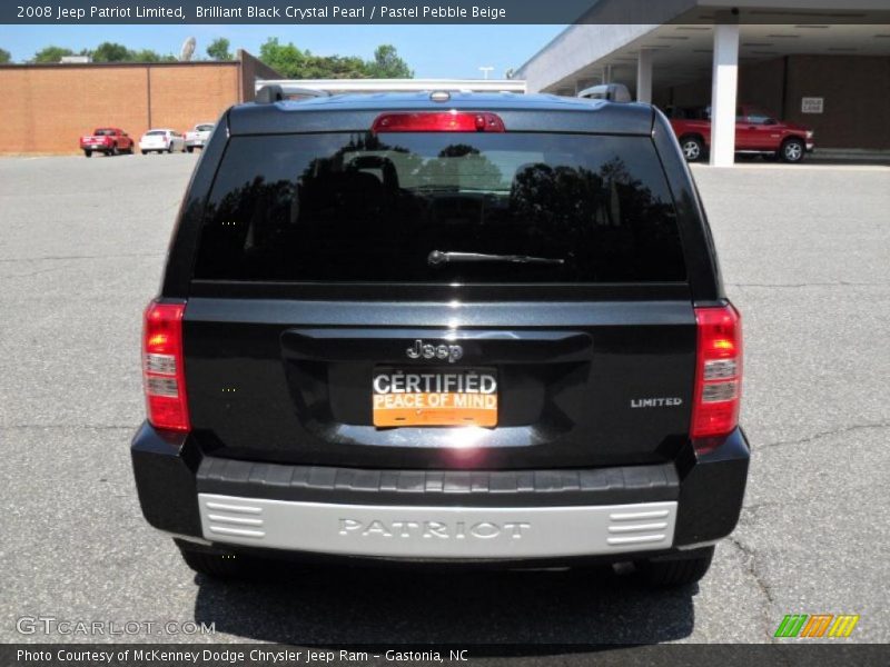 Brilliant Black Crystal Pearl / Pastel Pebble Beige 2008 Jeep Patriot Limited