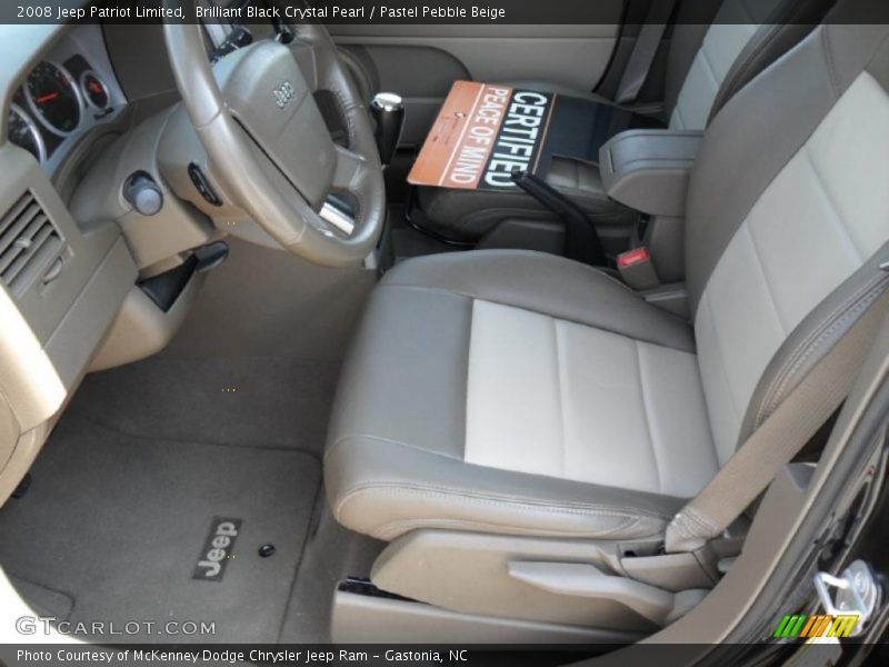 Brilliant Black Crystal Pearl / Pastel Pebble Beige 2008 Jeep Patriot Limited