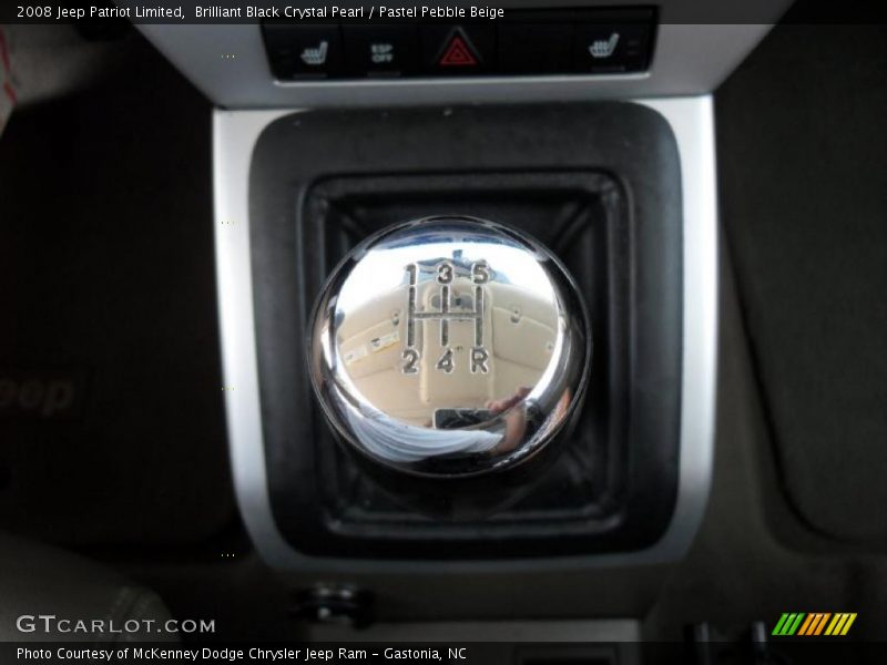 Brilliant Black Crystal Pearl / Pastel Pebble Beige 2008 Jeep Patriot Limited