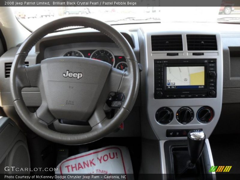 Brilliant Black Crystal Pearl / Pastel Pebble Beige 2008 Jeep Patriot Limited