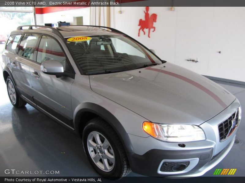 Electric Silver Metallic / Anthracite Black 2008 Volvo XC70 AWD