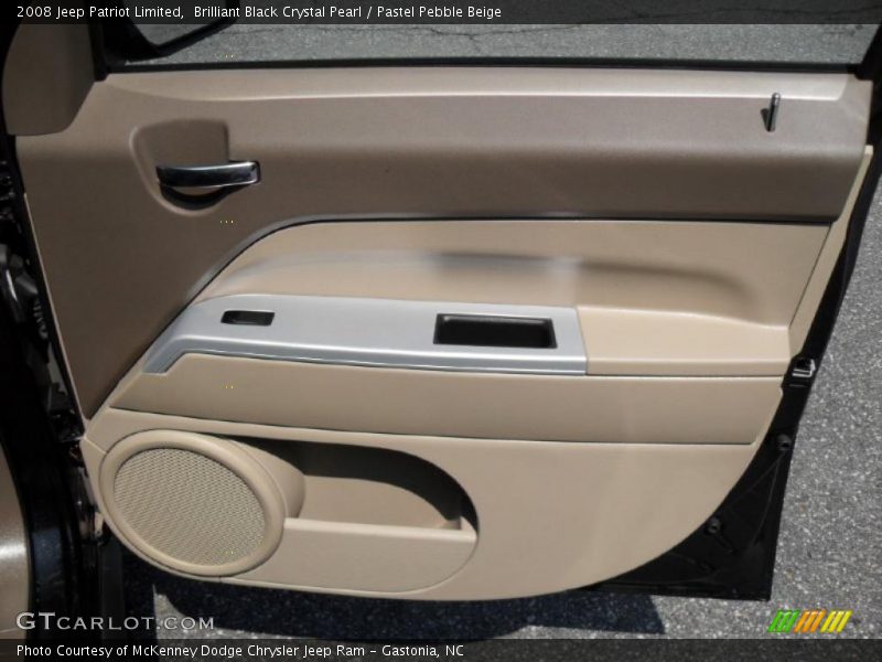 Brilliant Black Crystal Pearl / Pastel Pebble Beige 2008 Jeep Patriot Limited