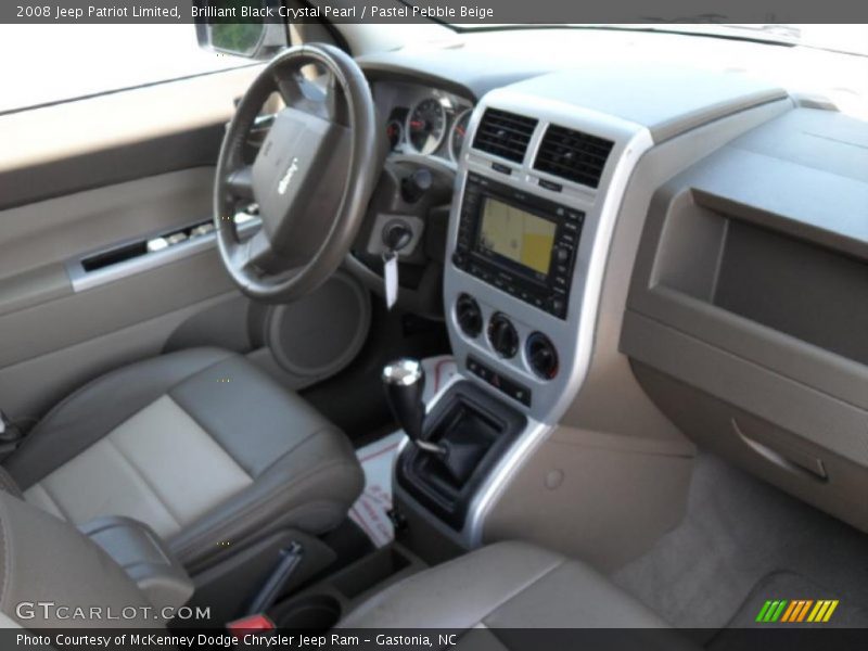 Brilliant Black Crystal Pearl / Pastel Pebble Beige 2008 Jeep Patriot Limited