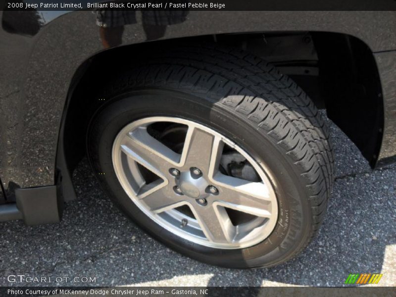 Brilliant Black Crystal Pearl / Pastel Pebble Beige 2008 Jeep Patriot Limited