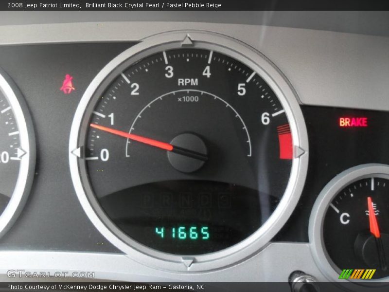 Brilliant Black Crystal Pearl / Pastel Pebble Beige 2008 Jeep Patriot Limited