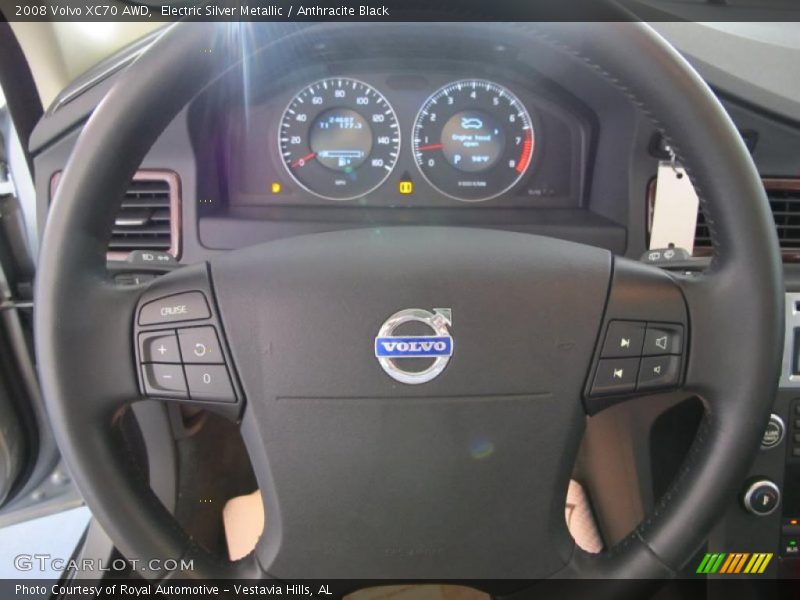 Electric Silver Metallic / Anthracite Black 2008 Volvo XC70 AWD