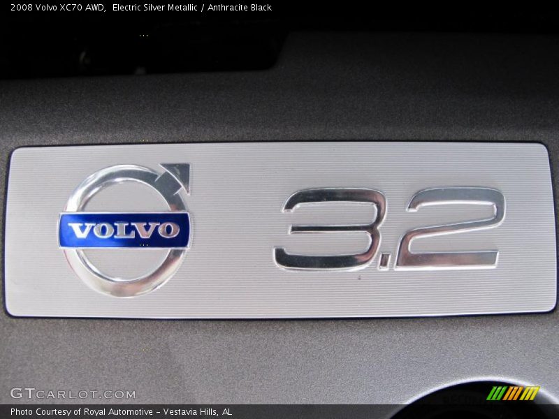 Electric Silver Metallic / Anthracite Black 2008 Volvo XC70 AWD