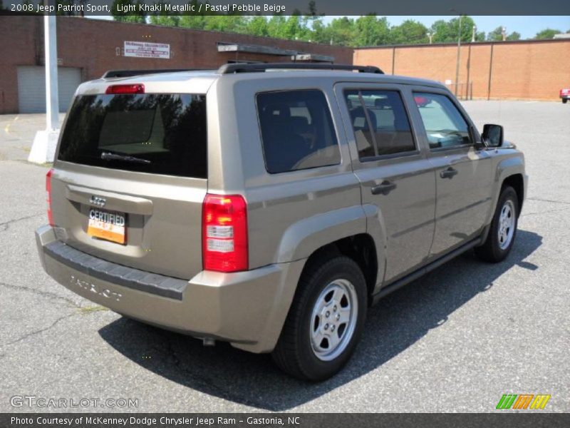 Light Khaki Metallic / Pastel Pebble Beige 2008 Jeep Patriot Sport