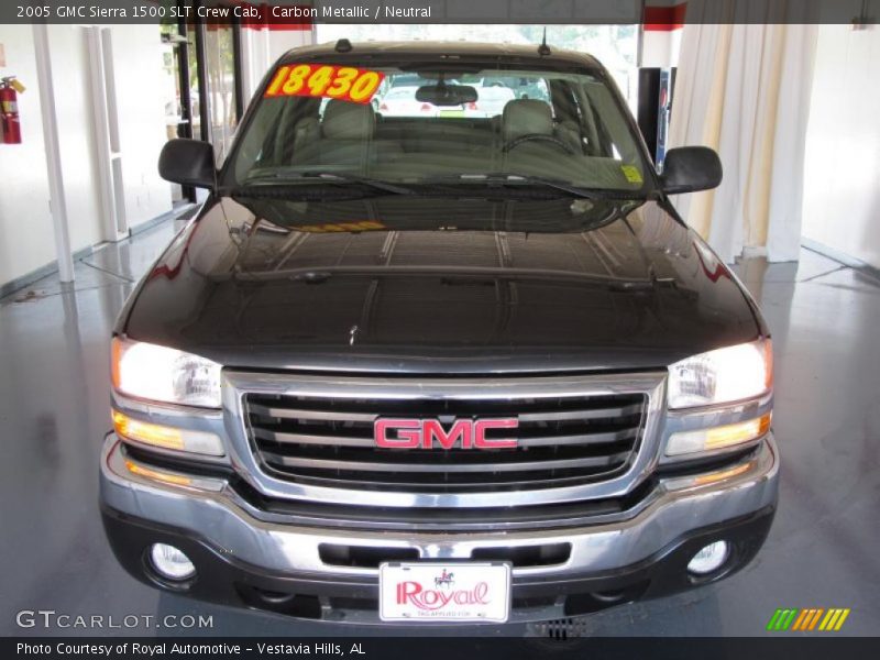 Carbon Metallic / Neutral 2005 GMC Sierra 1500 SLT Crew Cab