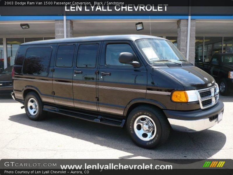 Black / Sandstone 2003 Dodge Ram Van 1500 Passenger Conversion