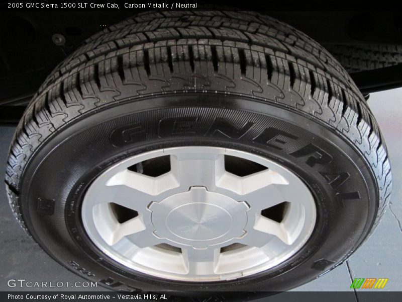 Carbon Metallic / Neutral 2005 GMC Sierra 1500 SLT Crew Cab