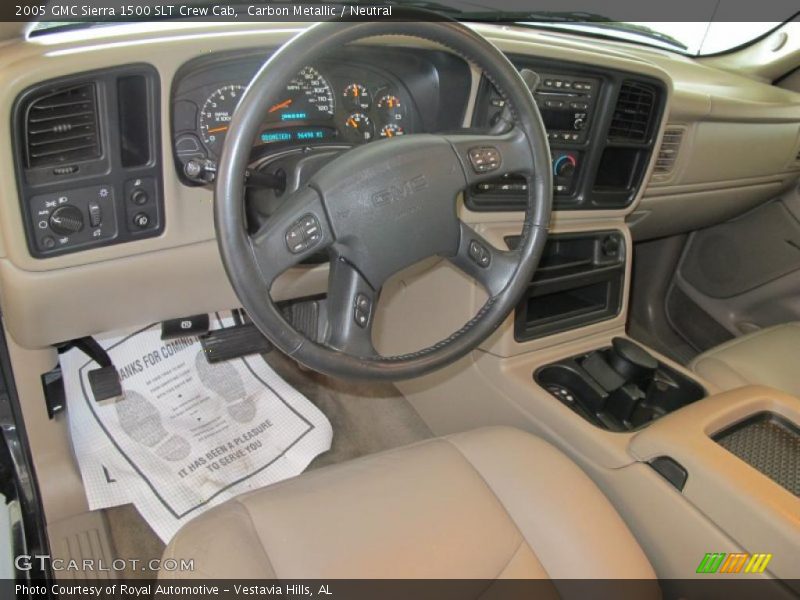 Carbon Metallic / Neutral 2005 GMC Sierra 1500 SLT Crew Cab