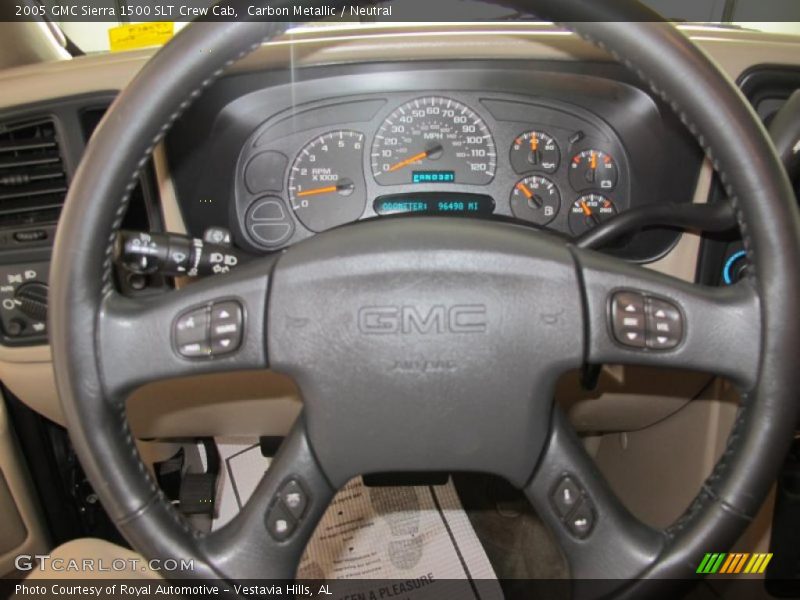 Carbon Metallic / Neutral 2005 GMC Sierra 1500 SLT Crew Cab