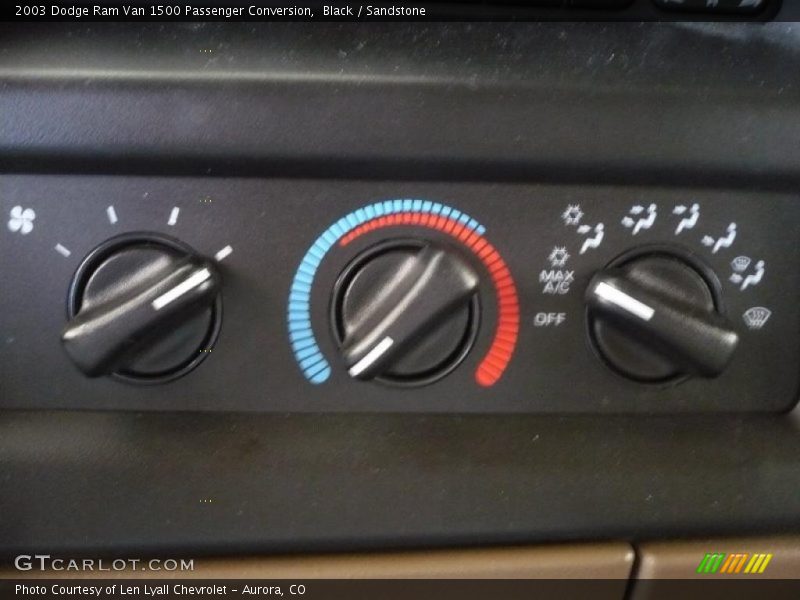 Black / Sandstone 2003 Dodge Ram Van 1500 Passenger Conversion