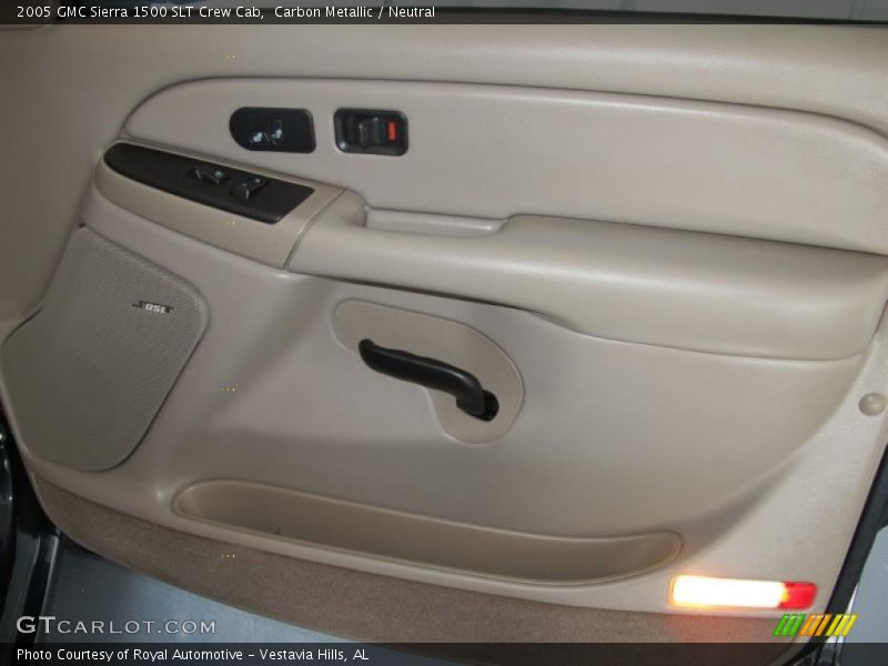 Carbon Metallic / Neutral 2005 GMC Sierra 1500 SLT Crew Cab