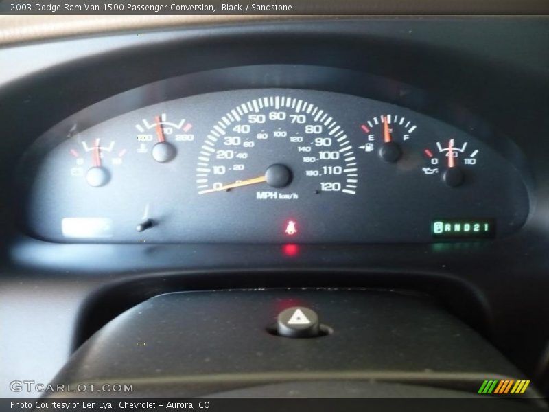 Black / Sandstone 2003 Dodge Ram Van 1500 Passenger Conversion