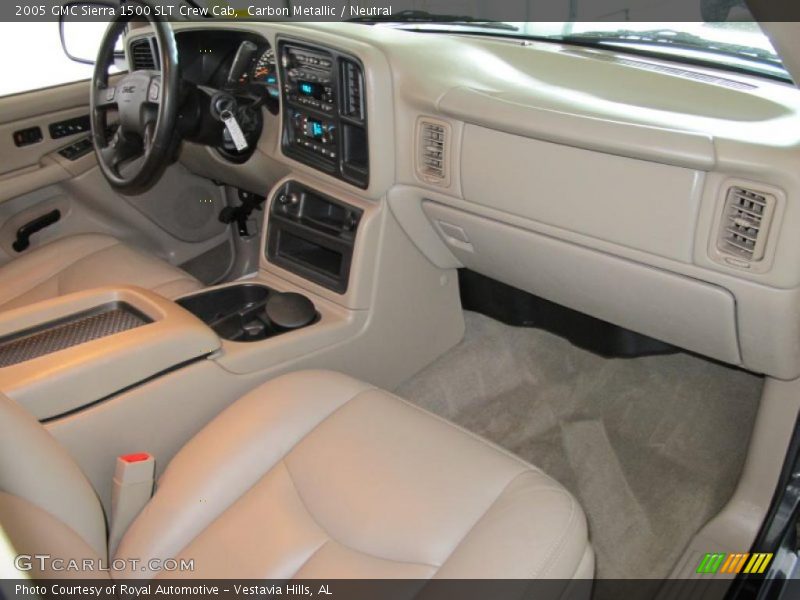 Carbon Metallic / Neutral 2005 GMC Sierra 1500 SLT Crew Cab
