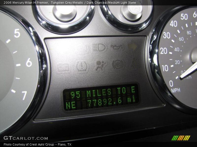 Tungsten Grey Metallic / Dark Charcoal/Medium Light Stone 2006 Mercury Milan I4 Premier