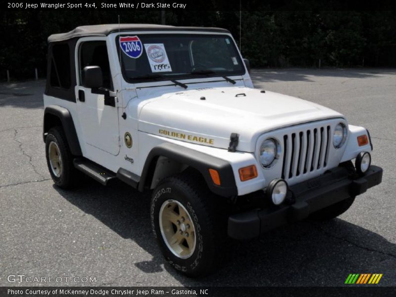 Stone White / Dark Slate Gray 2006 Jeep Wrangler Sport 4x4