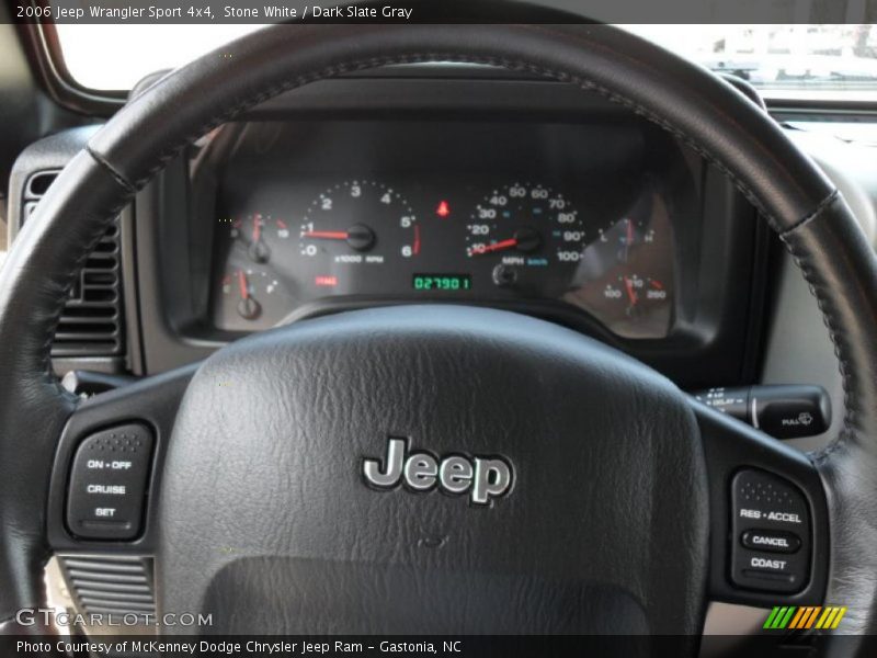 Stone White / Dark Slate Gray 2006 Jeep Wrangler Sport 4x4