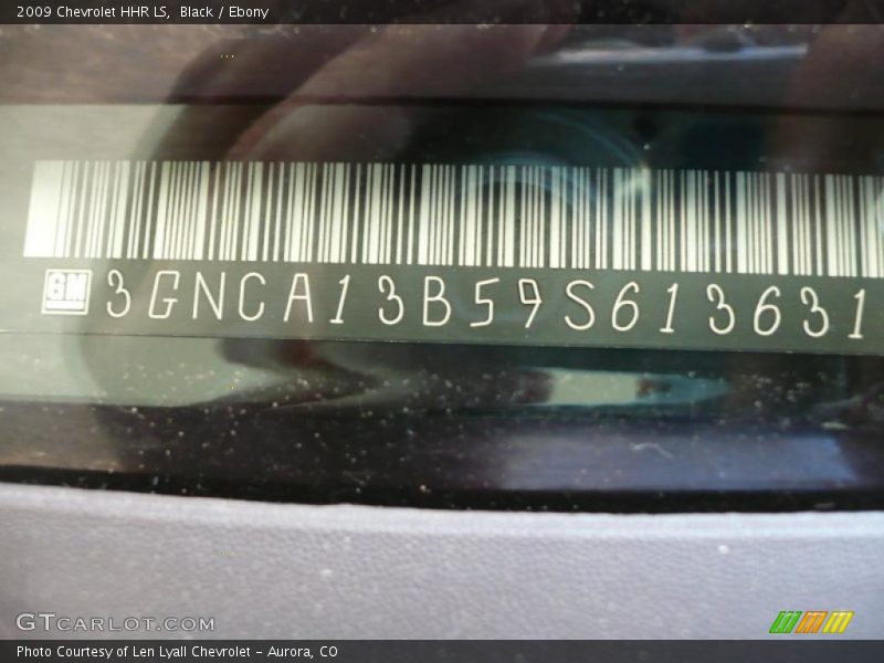 Black / Ebony 2009 Chevrolet HHR LS
