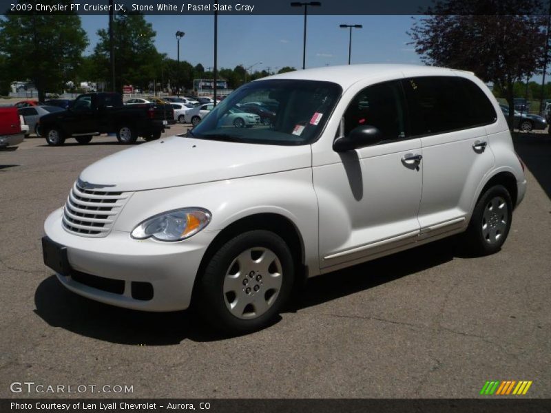 Stone White / Pastel Slate Gray 2009 Chrysler PT Cruiser LX