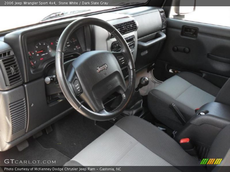 Stone White / Dark Slate Gray 2006 Jeep Wrangler Sport 4x4