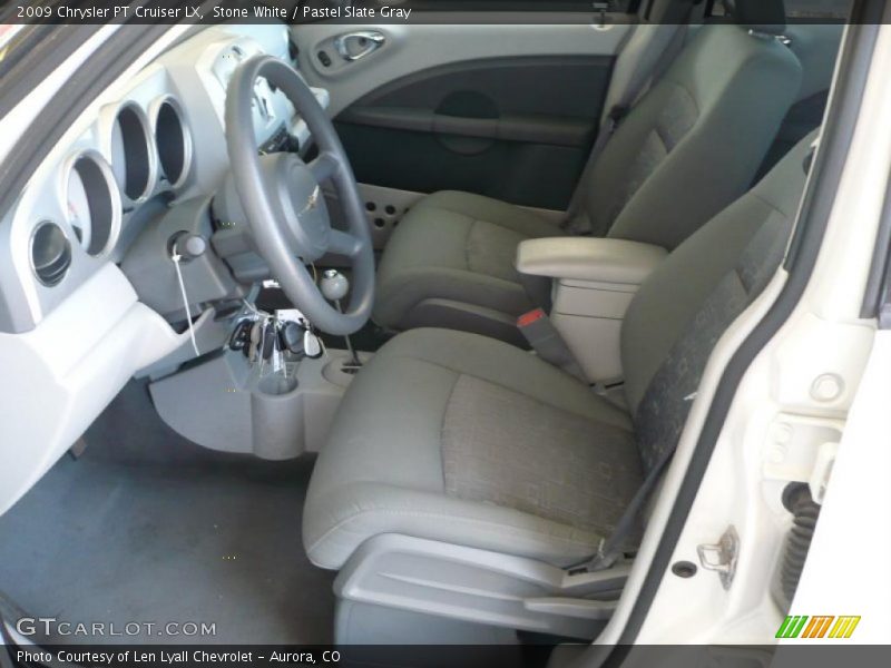 Stone White / Pastel Slate Gray 2009 Chrysler PT Cruiser LX