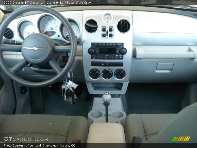 Stone White / Pastel Slate Gray 2009 Chrysler PT Cruiser LX