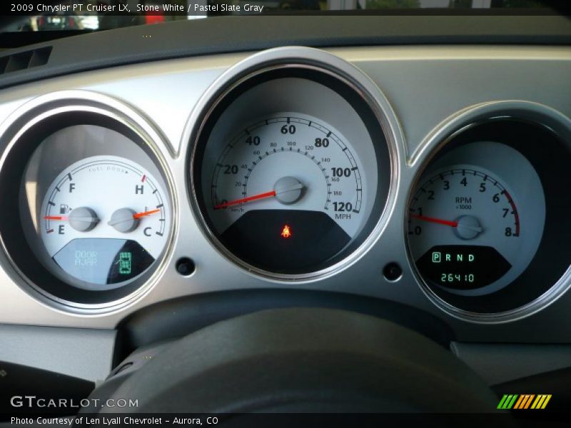Stone White / Pastel Slate Gray 2009 Chrysler PT Cruiser LX