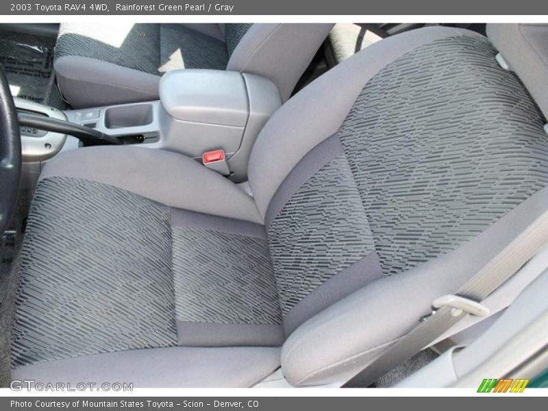 Rainforest Green Pearl / Gray 2003 Toyota RAV4 4WD