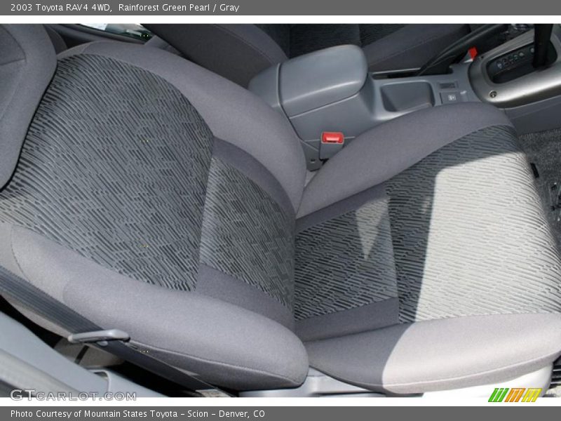 Rainforest Green Pearl / Gray 2003 Toyota RAV4 4WD