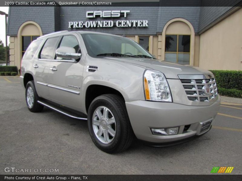 Quicksilver / Cocoa/Cashmere 2009 Cadillac Escalade AWD
