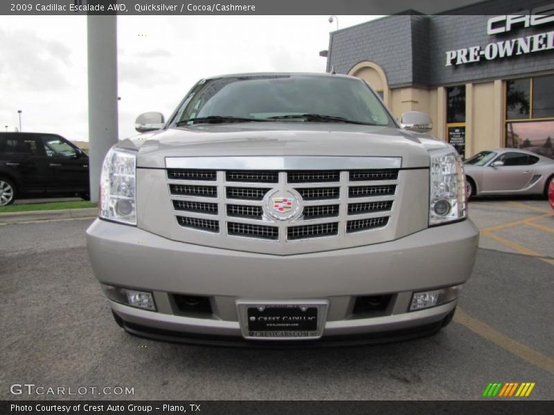 Quicksilver / Cocoa/Cashmere 2009 Cadillac Escalade AWD