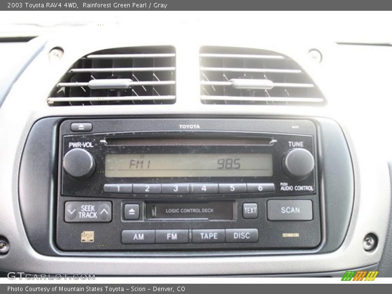 Rainforest Green Pearl / Gray 2003 Toyota RAV4 4WD