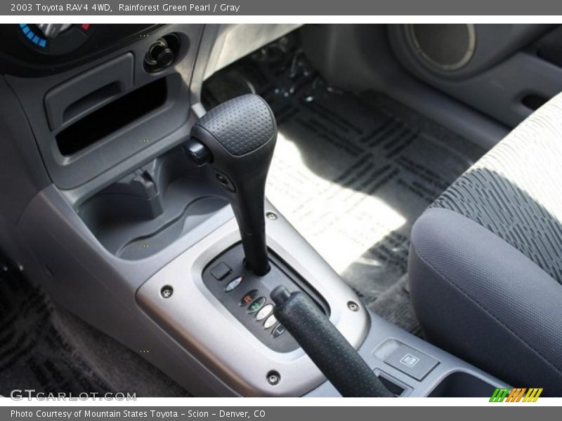 Rainforest Green Pearl / Gray 2003 Toyota RAV4 4WD