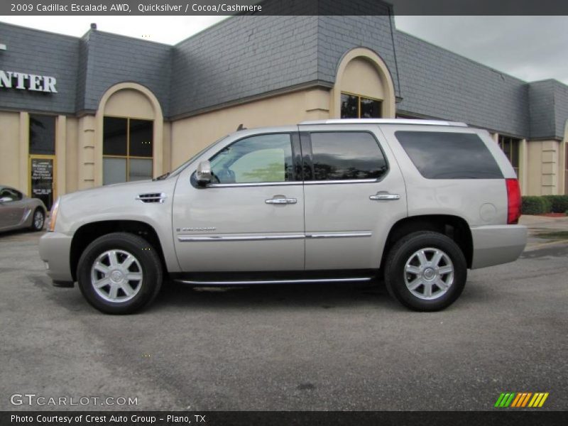 Quicksilver / Cocoa/Cashmere 2009 Cadillac Escalade AWD