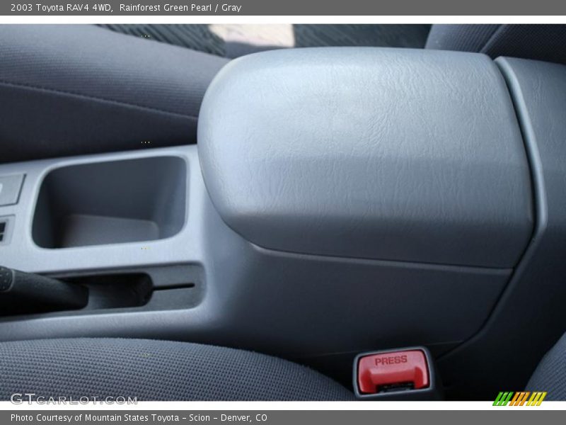 Rainforest Green Pearl / Gray 2003 Toyota RAV4 4WD