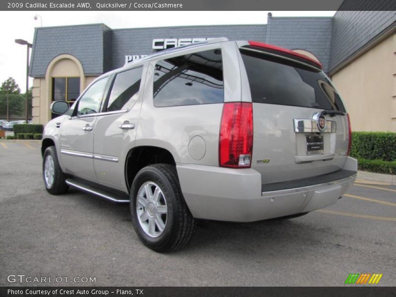 Quicksilver / Cocoa/Cashmere 2009 Cadillac Escalade AWD