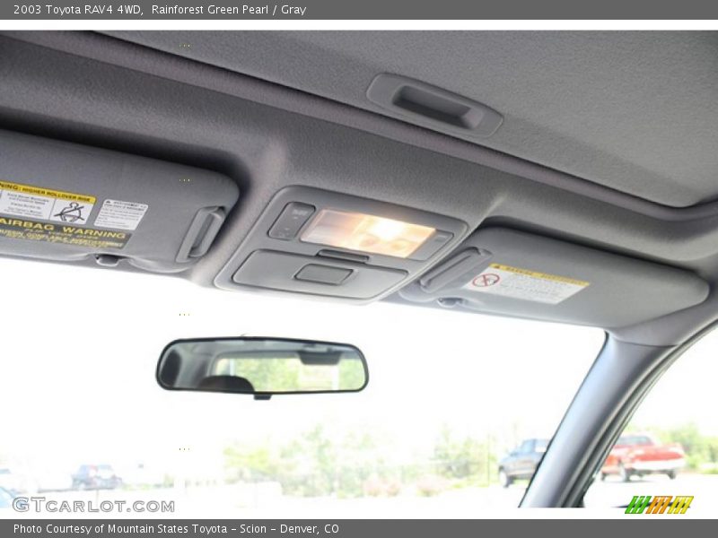 Rainforest Green Pearl / Gray 2003 Toyota RAV4 4WD